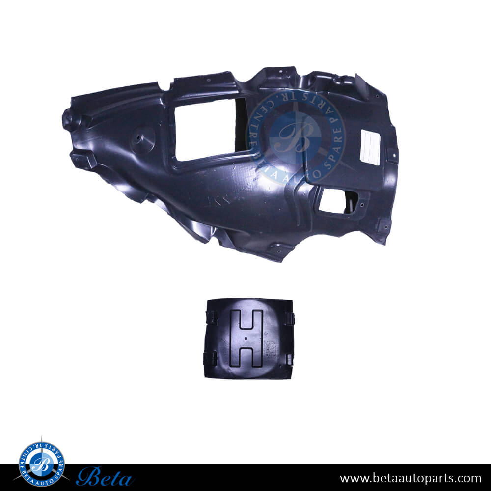 Left Side Front Wheel Fender Liner - Front Half (Left) for BMW 2 Series 2011-2019 models, Part Number 51717312837 Left Side Front Wheel Fender Liner - Front Half (Left) for BMW 2 Series 2011-2019 models, Part Number 51717312837